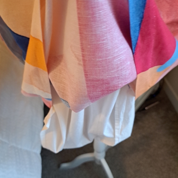 Banana Republic Linen-Blend Strappy Mini Dress Multicolor Size L Excellent Condi - Picture 8 of 12